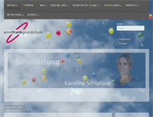 Tablet Screenshot of annefrankgrundschule.de